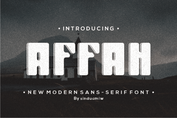 Affah: A Bold Sans Serif Font for Makers