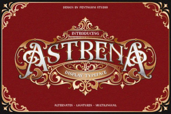 Astrena Font: A Bold Blackletter for Campaigns