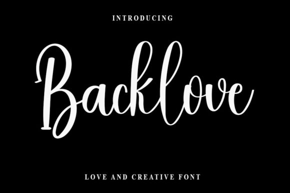 Backlove Font: Bold Script for Crafters
