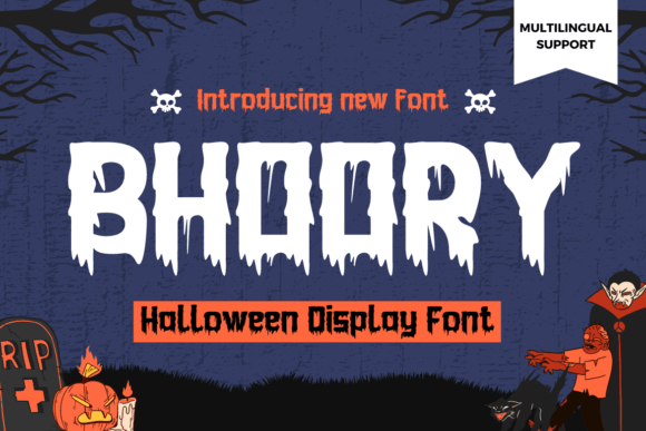Bhoory: A Bold Halloween Font for Business Branding