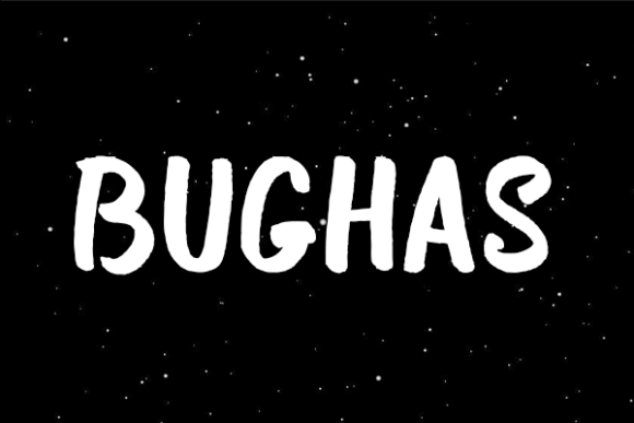 Bughas Font: A Handwritten Typeface for Editorial Design