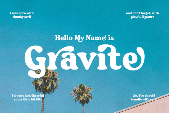 Gravite: A Serif Font With Bold Editorial Character