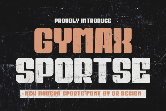 Gymax Sportse: A Bold Display Font for Editors