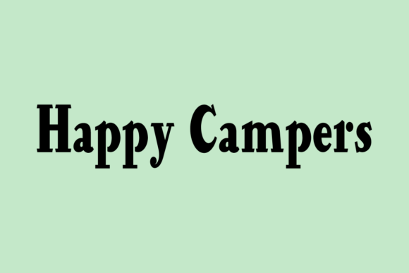 Happy Campers: A Bold Slab Serif Typeface for Editors