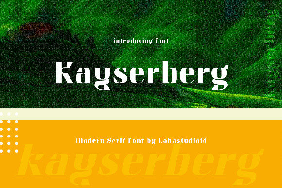 Kayserberg: A Bold Serif Font for Marketers