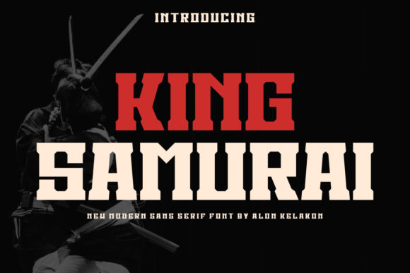 King Samurai: A Bold Sans Serif Font for Modern Branding
