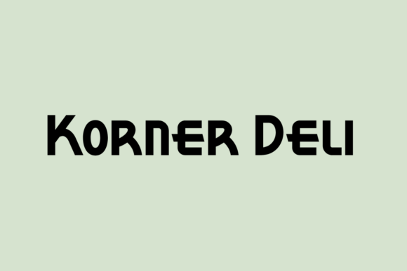 Korner Deli Font for Editorial Design