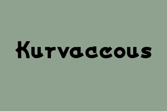 Kurvaceous Font: Bold Rounded Type for Crafters