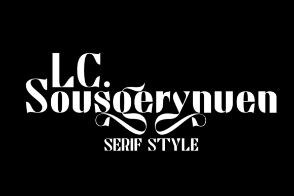 LC Sousgerynuen: A Bold Serif Font for Modern Brands