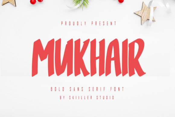 Mukhair Font: Bold Sans Serif for Campaigns