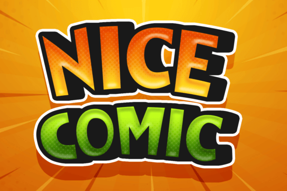 Nice Comic: A Playful Display Font for Makers