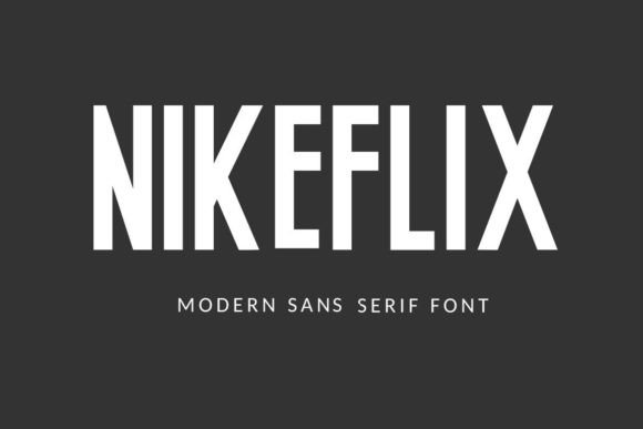 Nikeflix: A Bold Sans Serif Typeface for Modern Editorial Design