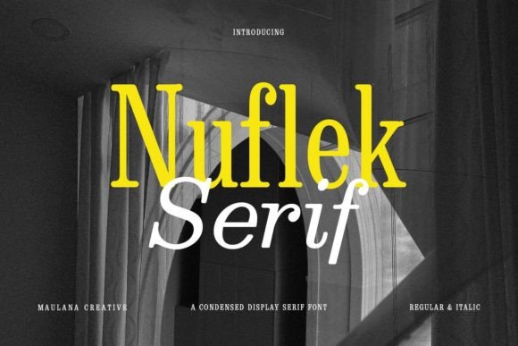 Nuflek: A Bold Serif Typeface for Web Design