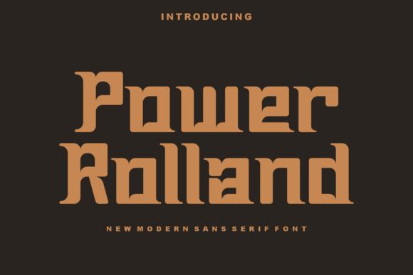 Power Rolland: A Bold Slab Serif Typeface for Web