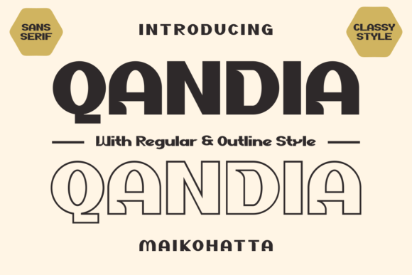 Qandia Typeface: A Bold Display Font for Modern Brands