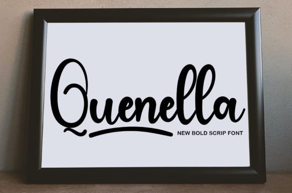Quenella Font: Bold Handwritten Style for Crafters