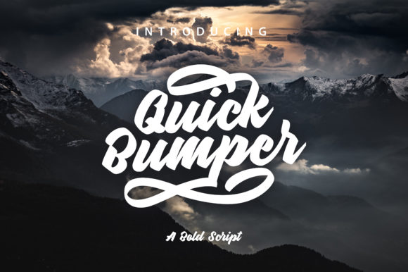 Quick Bumper Font Review: Bold Handwritten Style