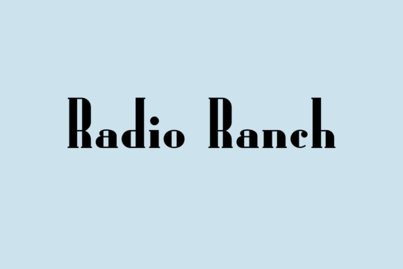 Radio Ranch: A Versatile Serif Font for Editorial Design