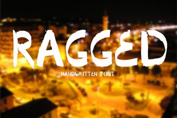 Ragged Font: Bold Handwritten Type for Crafters
