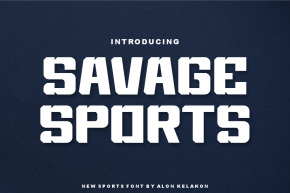 Savage Sports Font: Bold Type for Impactful Brands