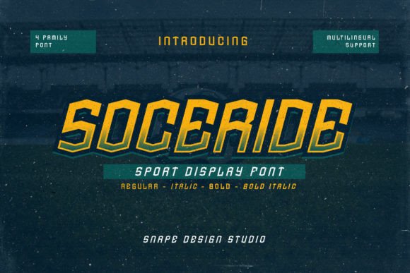 Soceride: A Bold Display Font for Brands