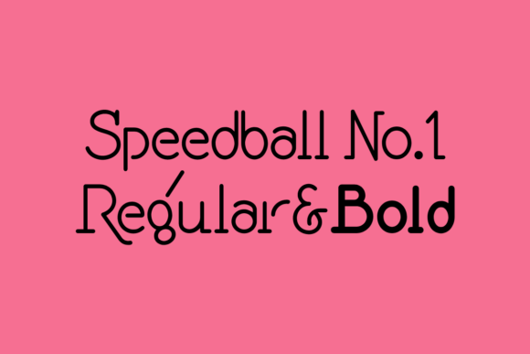 Speedball No. 1: A Classic Serif Typeface