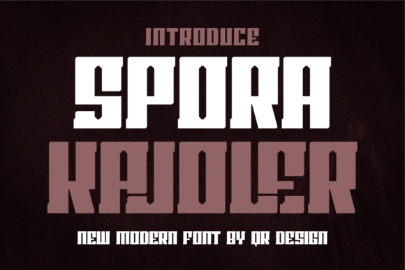 Spora Kajoler: A Bold Typeface for Modern Branding