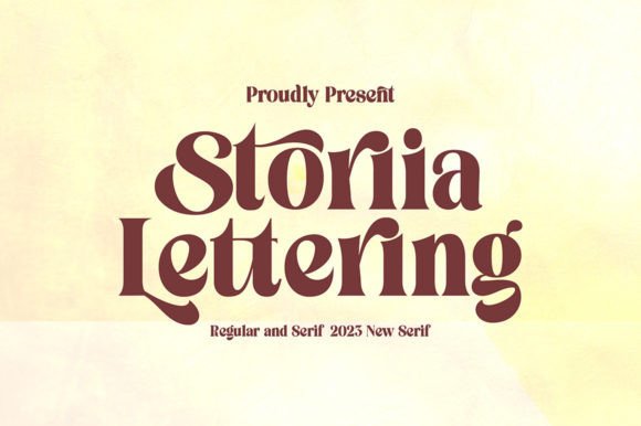 Storia Lettering: A Bold Serif Font for Crafters