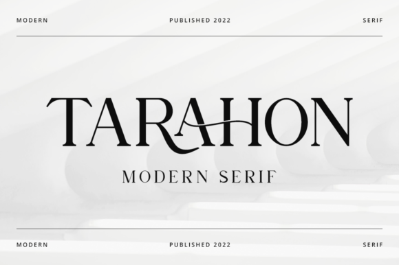 Tarahon: A Bold Serif Typeface for Editorial Design