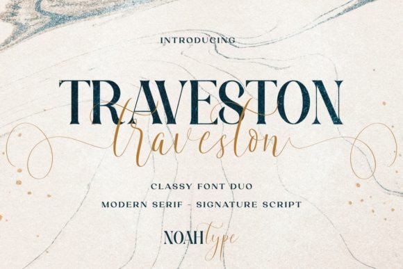 Traveston: A Modern Display Font for Web Design