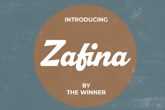 Zafina: The Bold Script Font for Makers